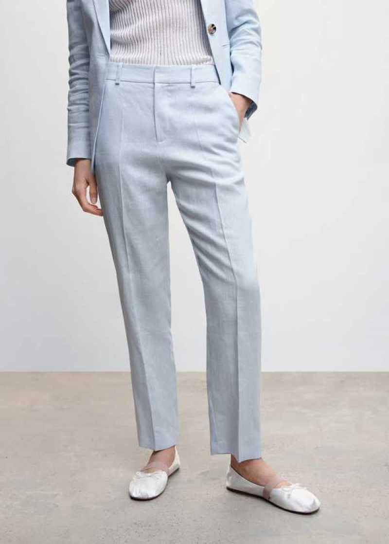 Mango 100% Linen Suit Trousers | MNG-24503