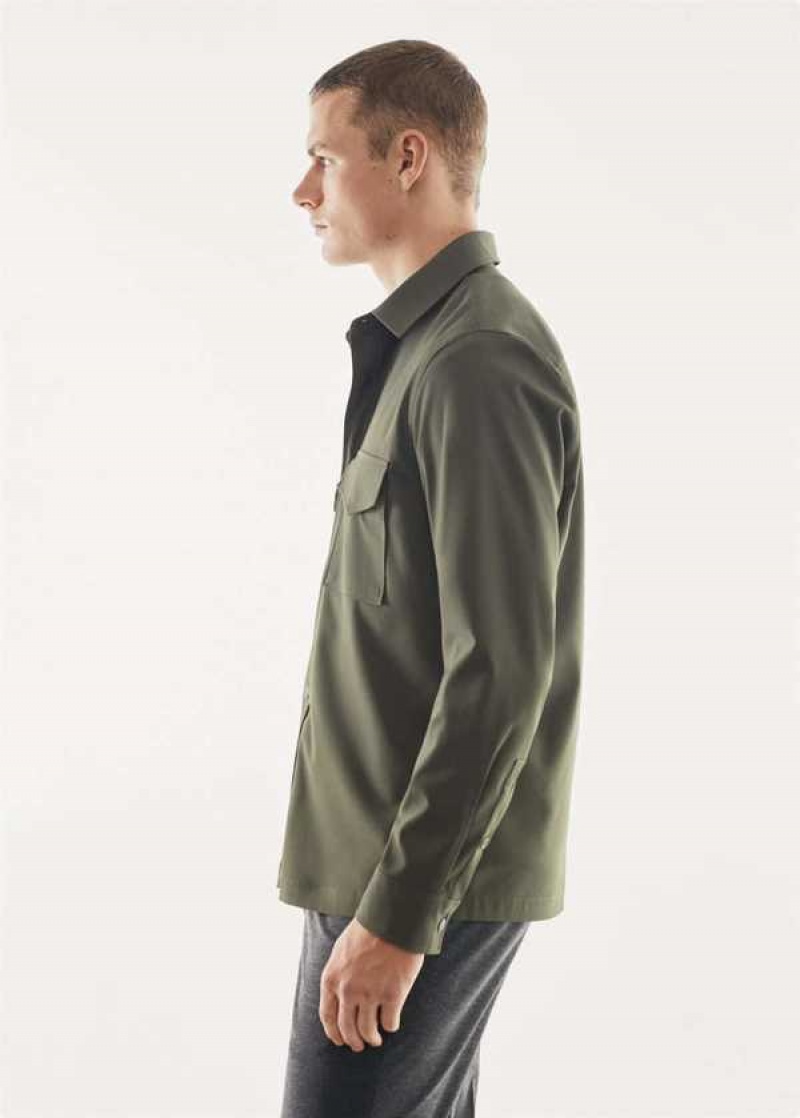 Mango 100% Prodyšný Bavlněné Technical Overshirt | MNG-22170