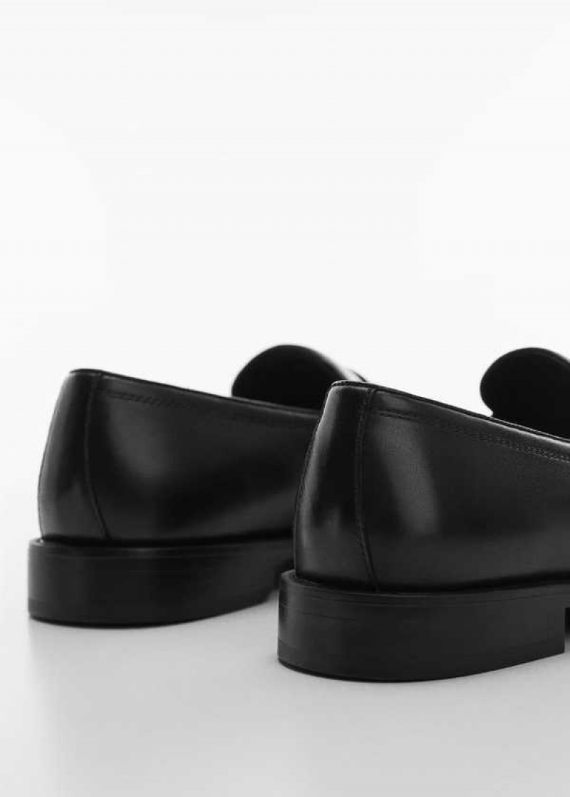 Mango Aged-leather Loafers | MNG-21280