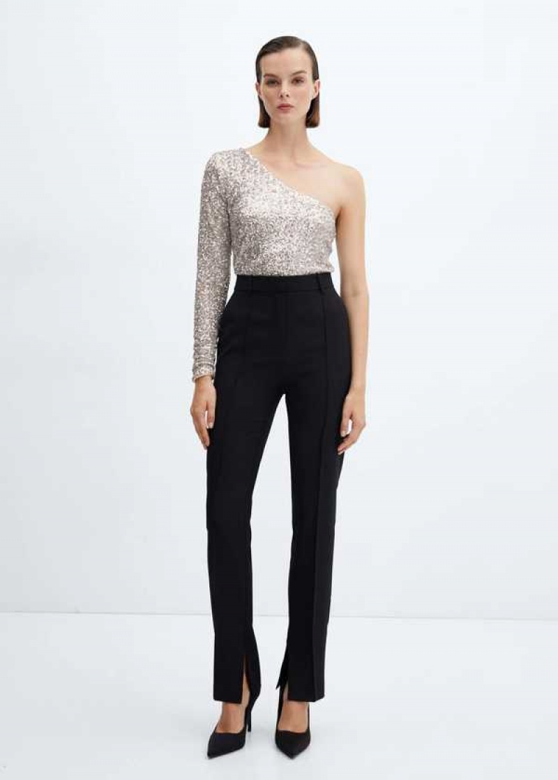 Mango Asymmetric Sequin Top | MNG-24892