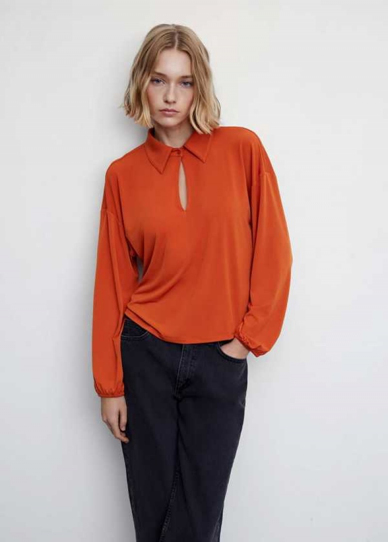 Mango Asymmetrical Cropped Blouse | MNG-25510