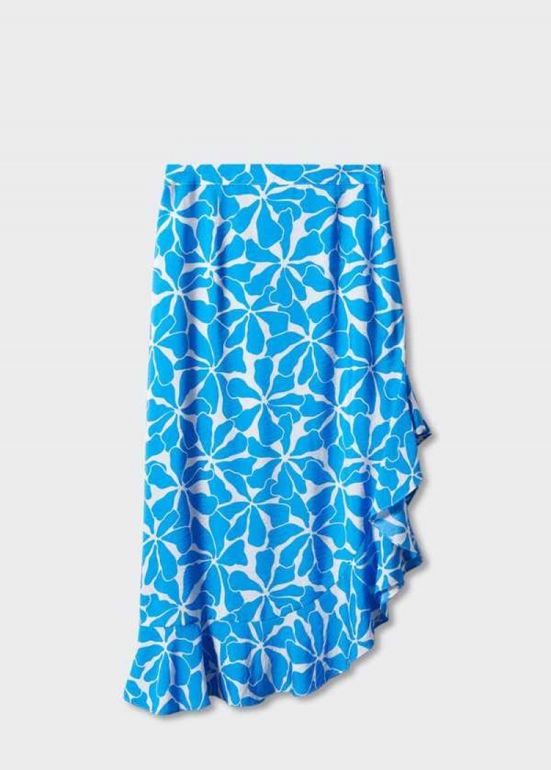 Mango Asymmetrical Printed Skirt | MNG-24183