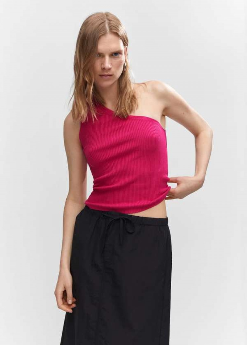 Mango Asymmetrical-neck Pletené Top | MNG-24786