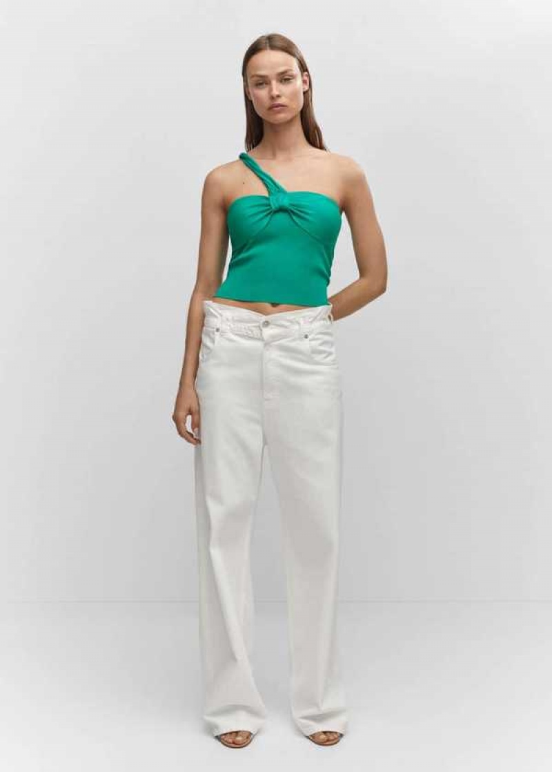 Mango Asymmetrical-neck Pletené Top | MNG-24749