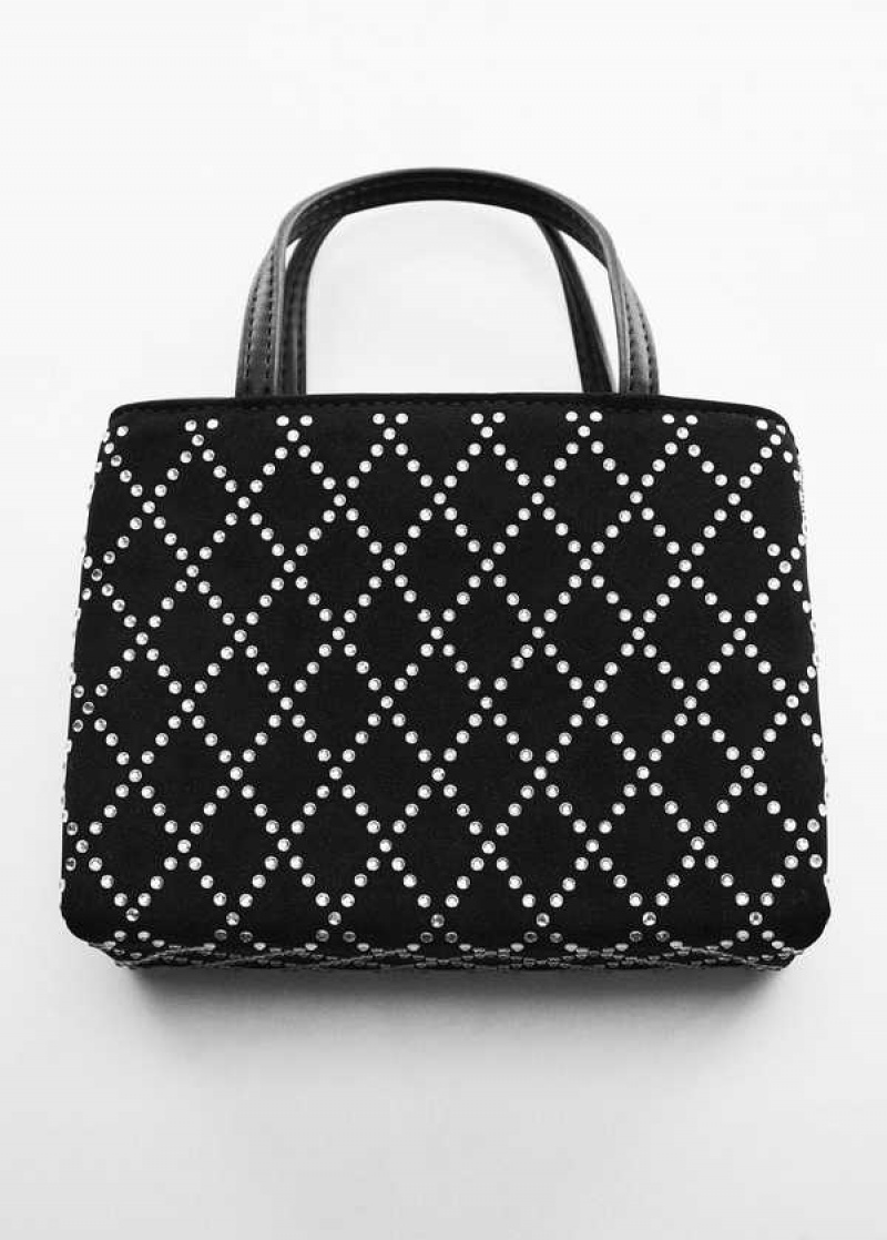 Mango Bag With Double Handle And Rhinestone Detail | MNG-23218