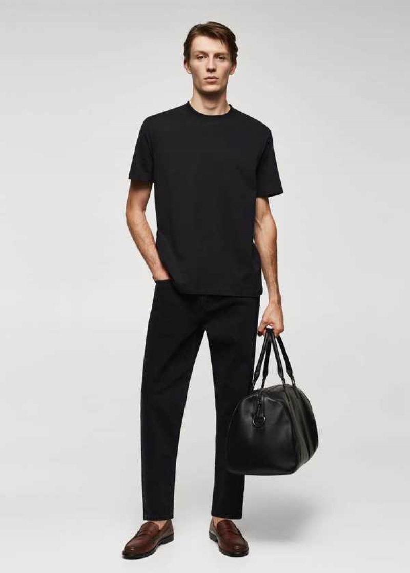 Mango Basic 100% Bavlněné T-shirt | MNG-21553