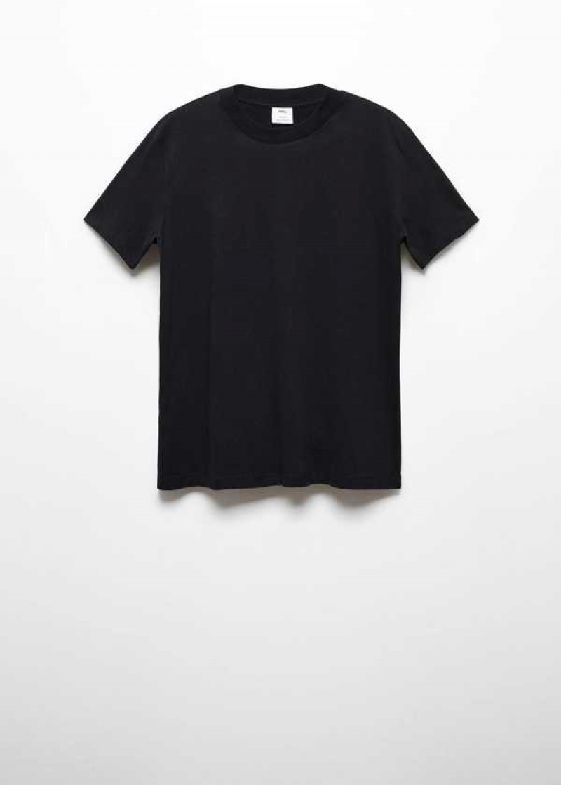 Mango Basic 100% Bavlněné T-shirt | MNG-21553