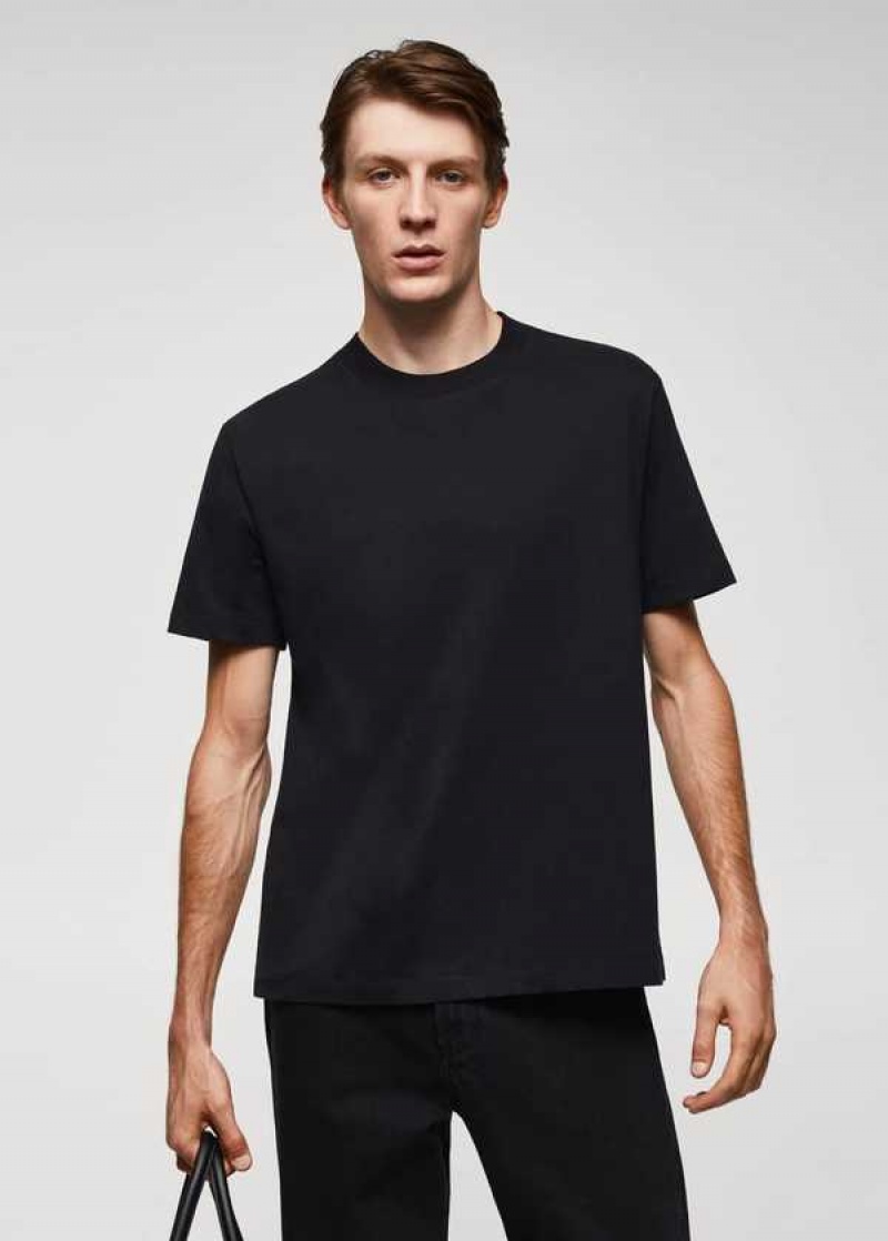 Mango Basic 100% Bavlněné T-shirt | MNG-21553