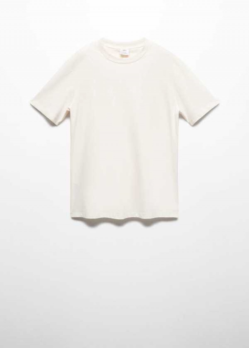 Mango Basic 100% Bavlněné T-shirt | MNG-21576