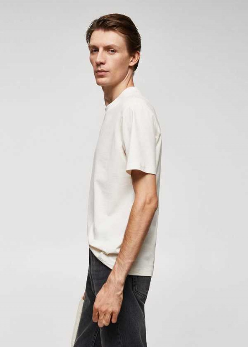 Mango Basic 100% Bavlněné T-shirt | MNG-21576