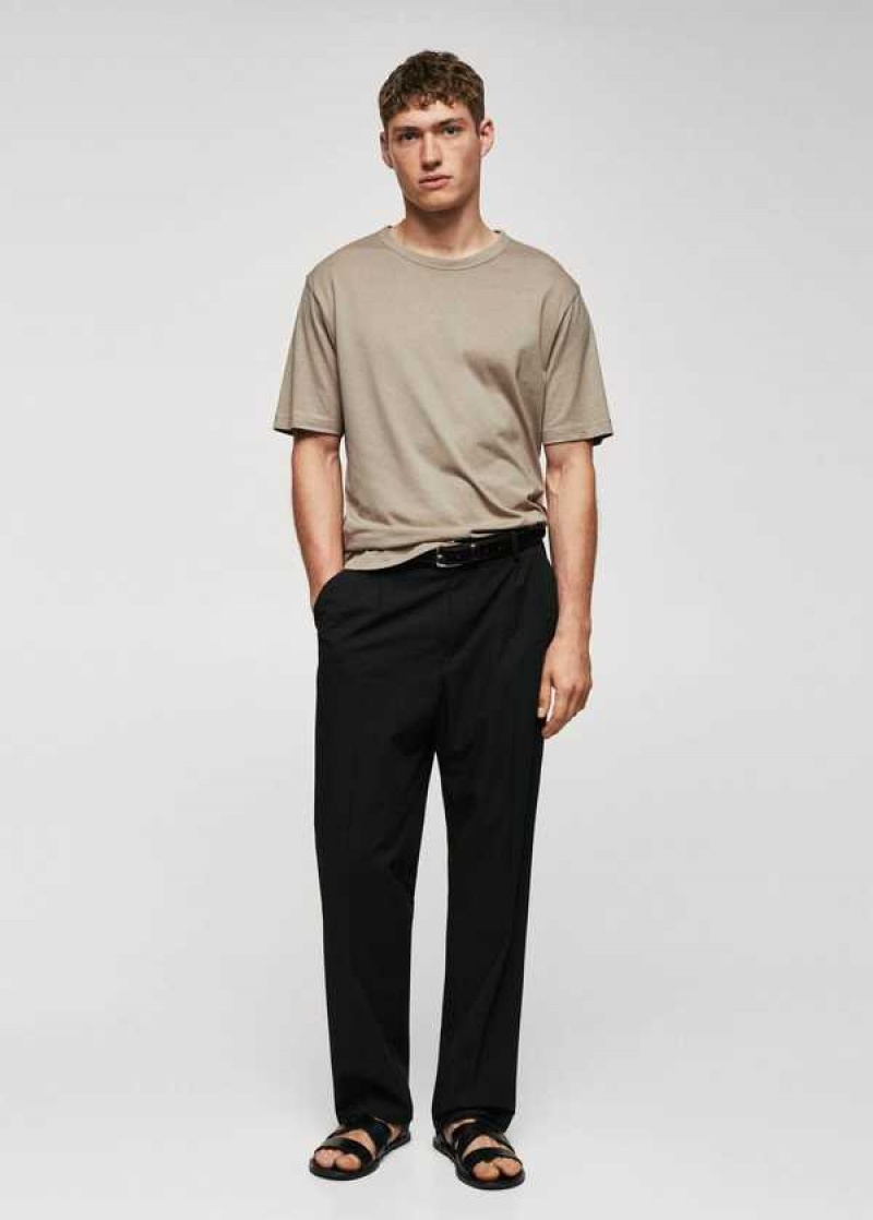 Mango Basic Mercerized Lehké Shirt | MNG-21582