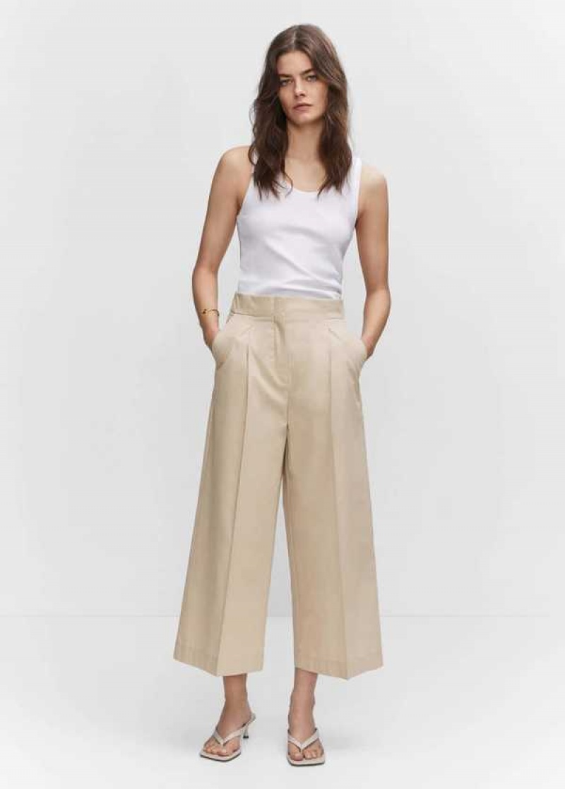 Mango Bavlněné Culotte Trousers | MNG-24299