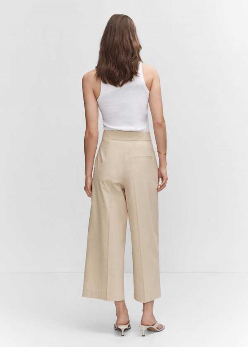 Mango Bavlněné Culotte Trousers | MNG-24299