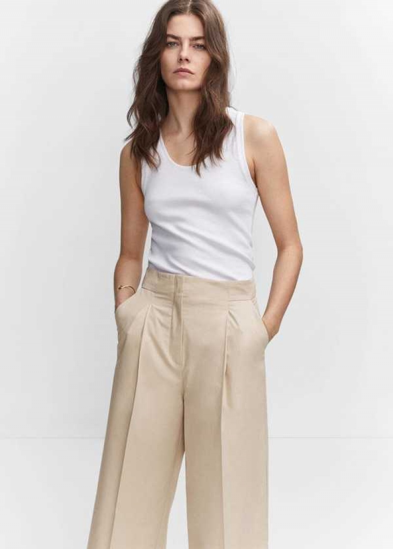 Mango Bavlněné Culotte Trousers | MNG-24299