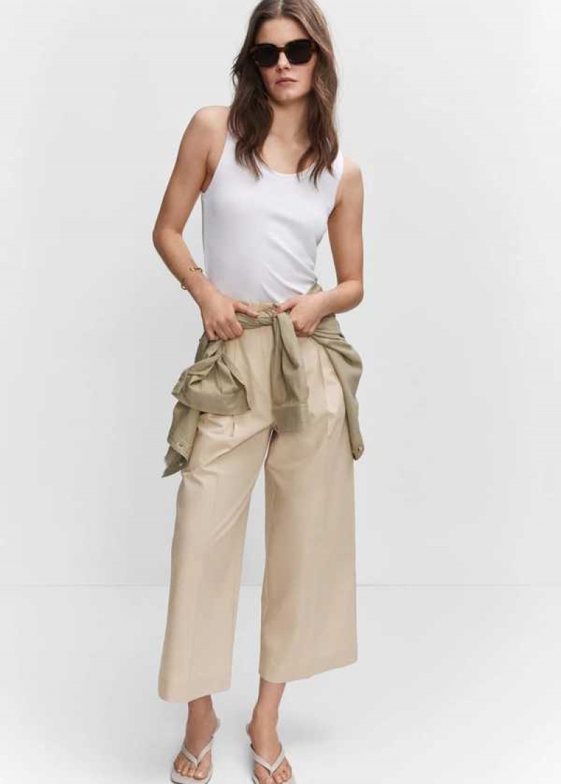 Mango Bavlněné Culotte Trousers | MNG-24299