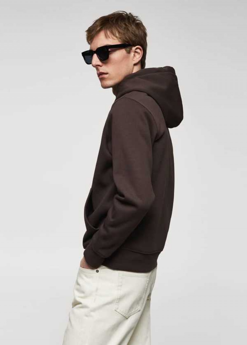 Mango Bavlněné Kangaroo-hooded Sweatshirt | MNG-21831