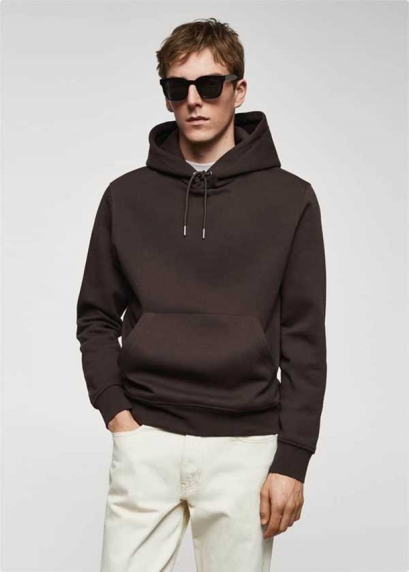 Mango Bavlněné Kangaroo-hooded Sweatshirt | MNG-21831