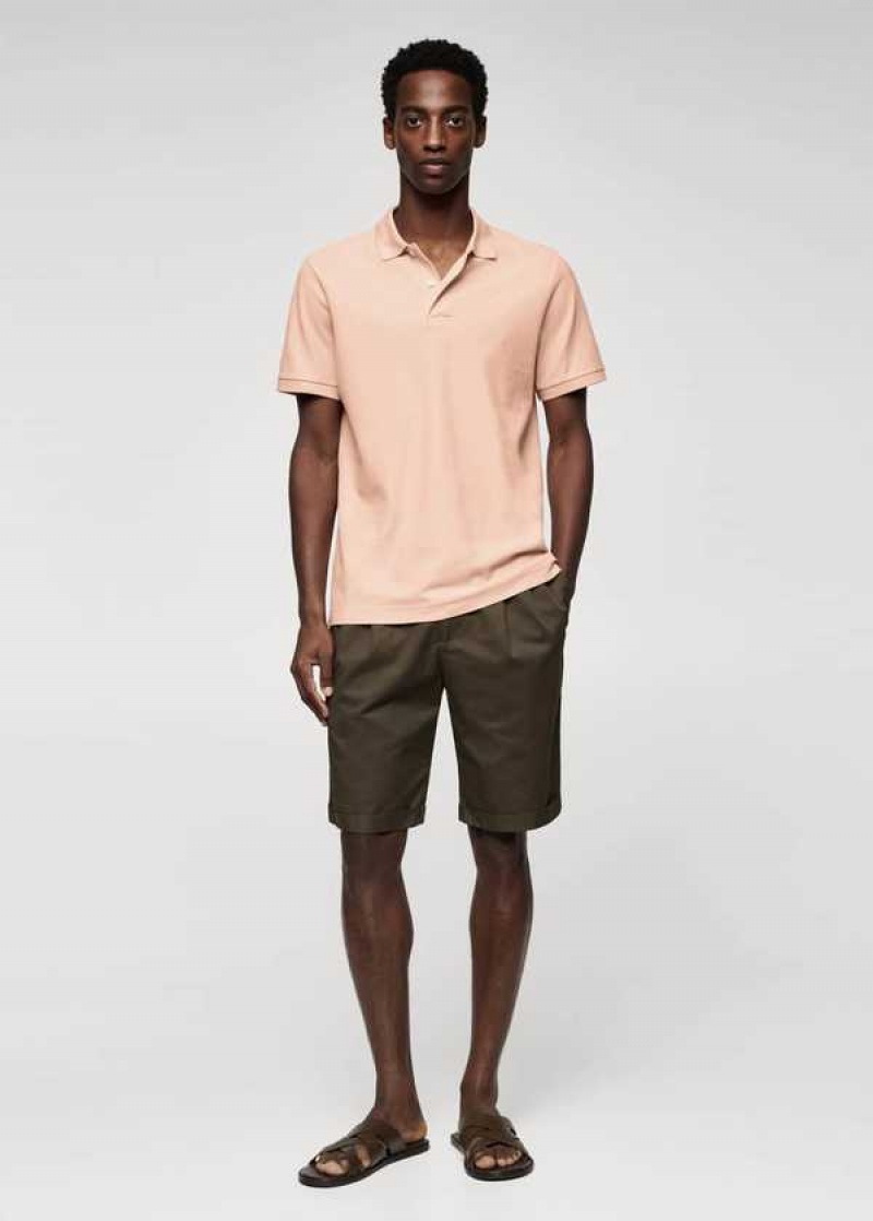 Mango Bavlněné Piqué Polo Shirt | MNG-21545