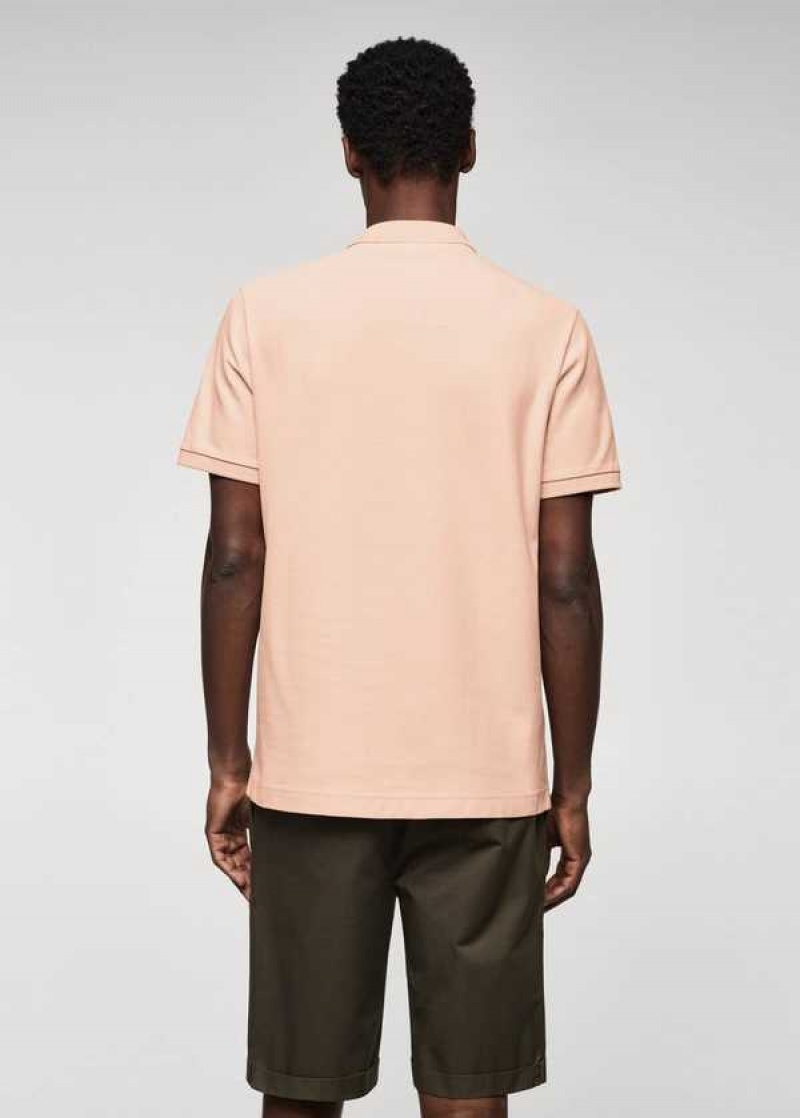 Mango Bavlněné Piqué Polo Shirt | MNG-21545