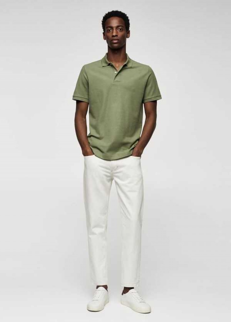 Mango Bavlněné Piqué Polo Shirt | MNG-21546