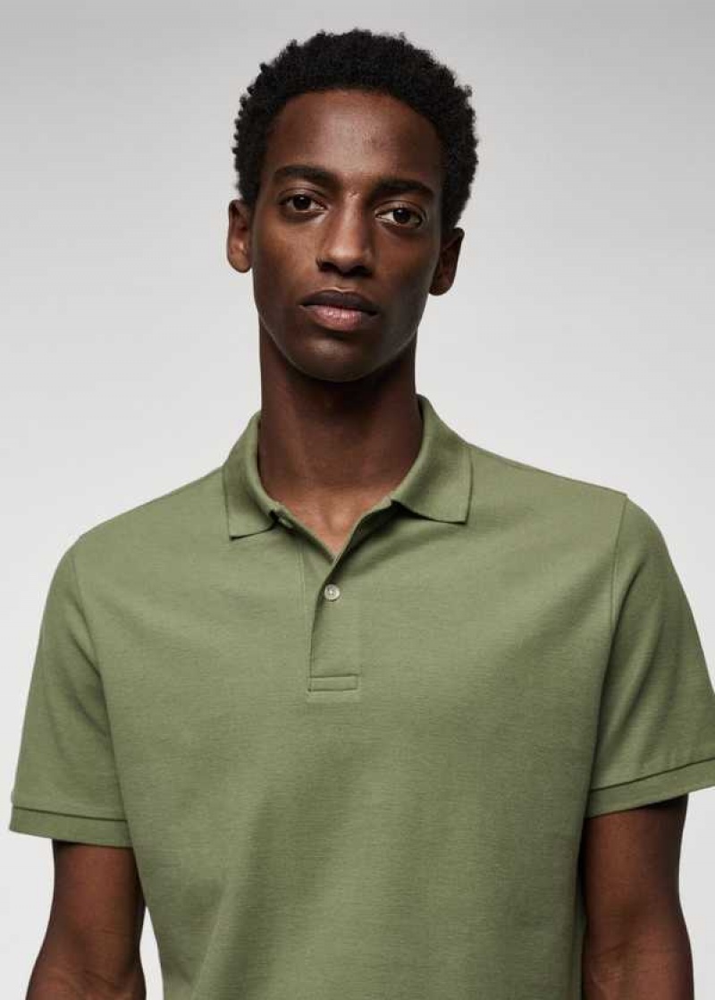 Mango Bavlněné Piqué Polo Shirt | MNG-21546