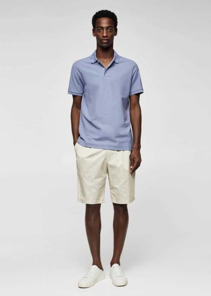 Mango Bavlněné Piqué Polo Shirt | MNG-21547