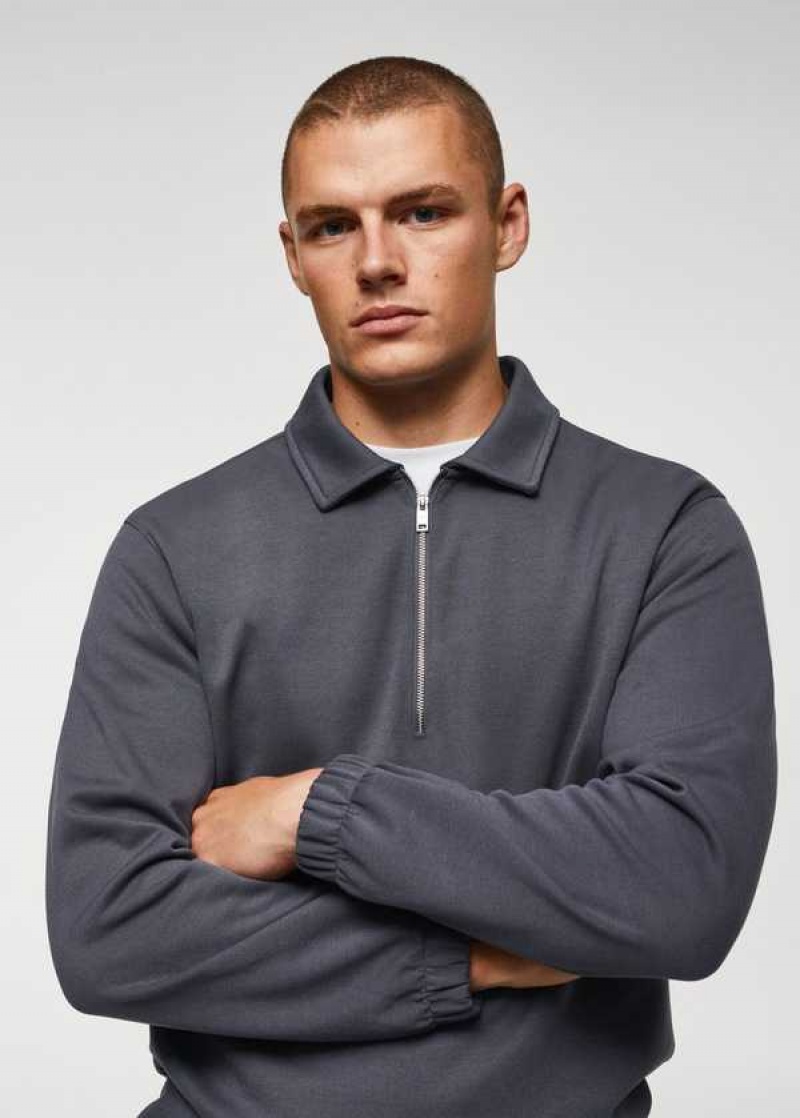 Mango Bavlněné Polo Sweatshirt | MNG-21778