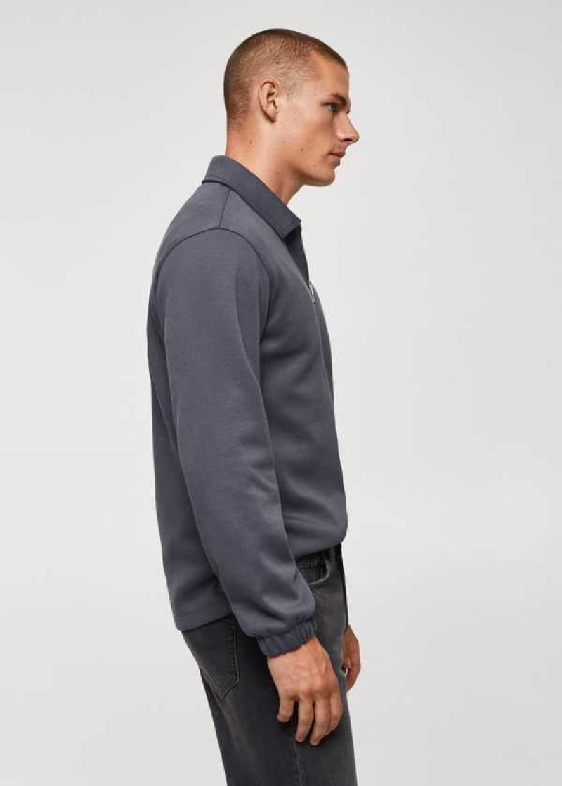 Mango Bavlněné Polo Sweatshirt | MNG-21778