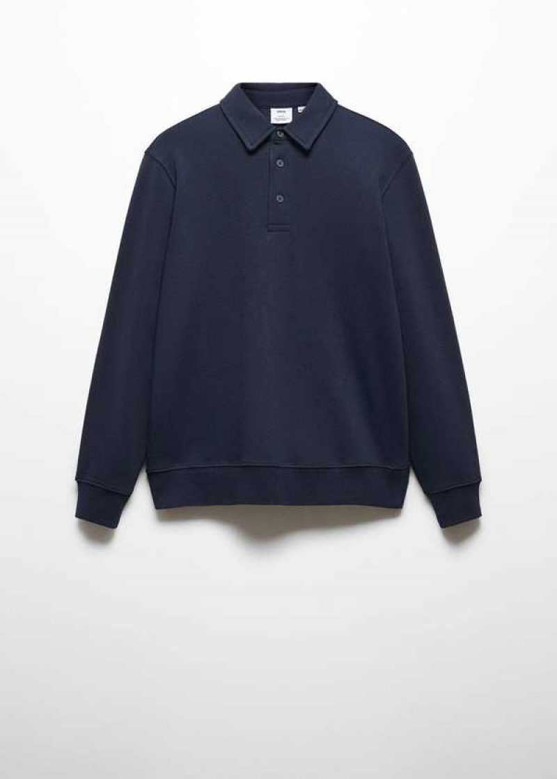 Mango Bavlněné Polo Sweatshirt | MNG-21823