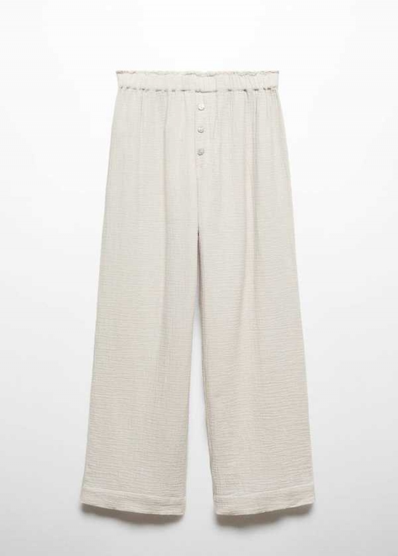 Mango Bavlněné Pyjama Pants | MNG-23659