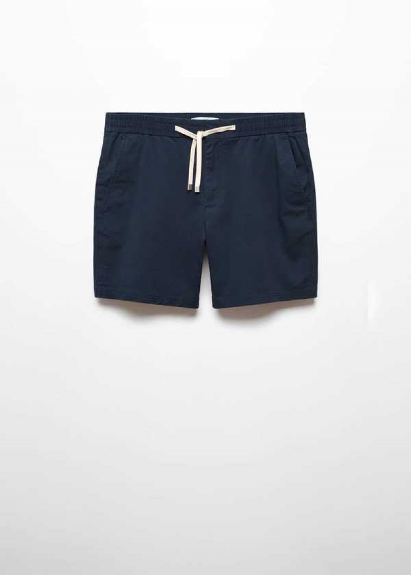 Mango Bavlněné Shorts With Drawstring | MNG-22423