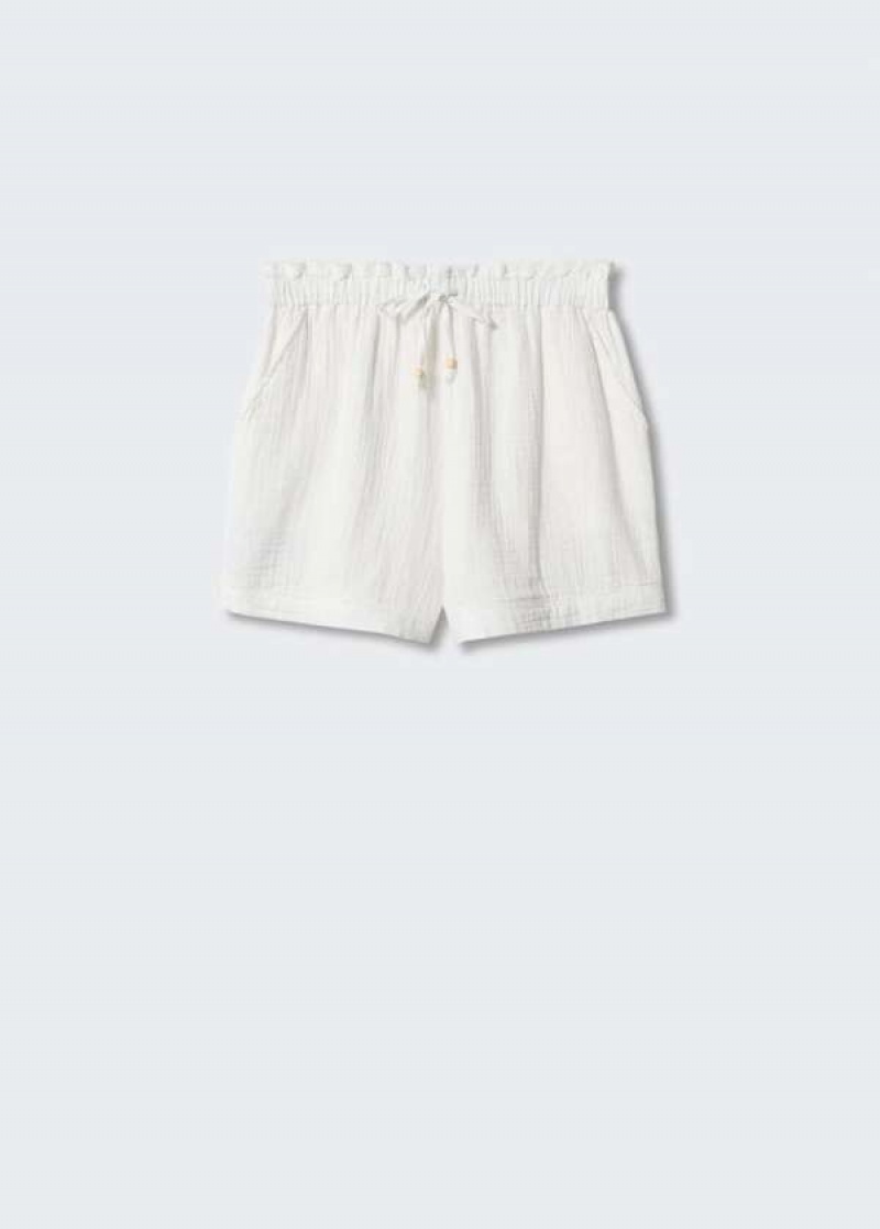 Mango Bavlněné Shorts With Elastic Pasem | MNG-24624