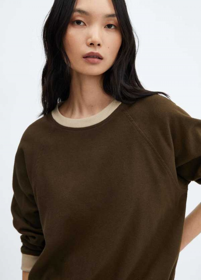 Mango Bavlněné Sweatshirt With Adjustable Hem | MNG-23652