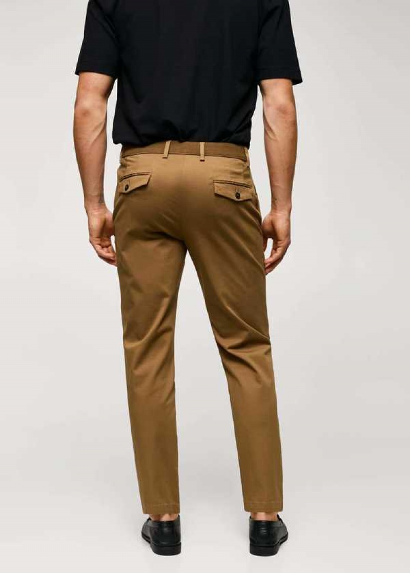 Mango Bavlněné Tapered Crop Pants | MNG-22305