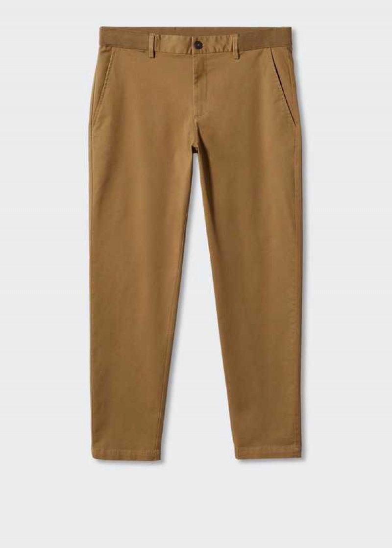 Mango Bavlněné Tapered Crop Pants | MNG-22305