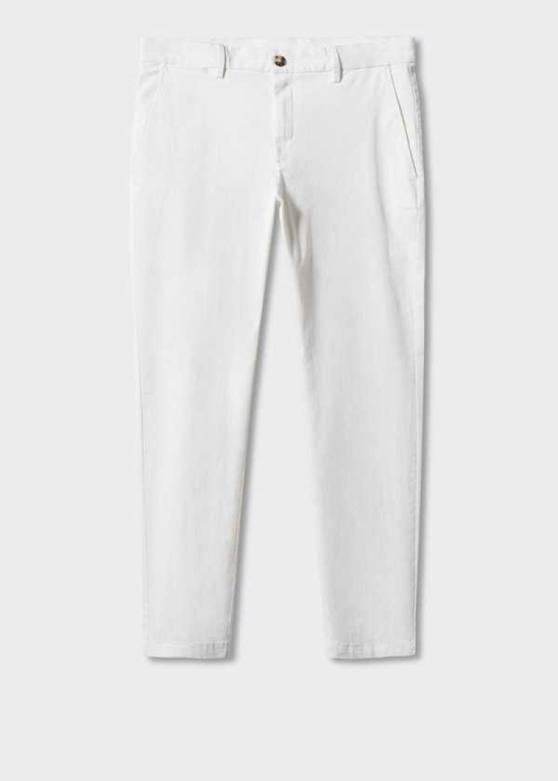 Mango Bavlněné Tapered Crop Pants | MNG-22359