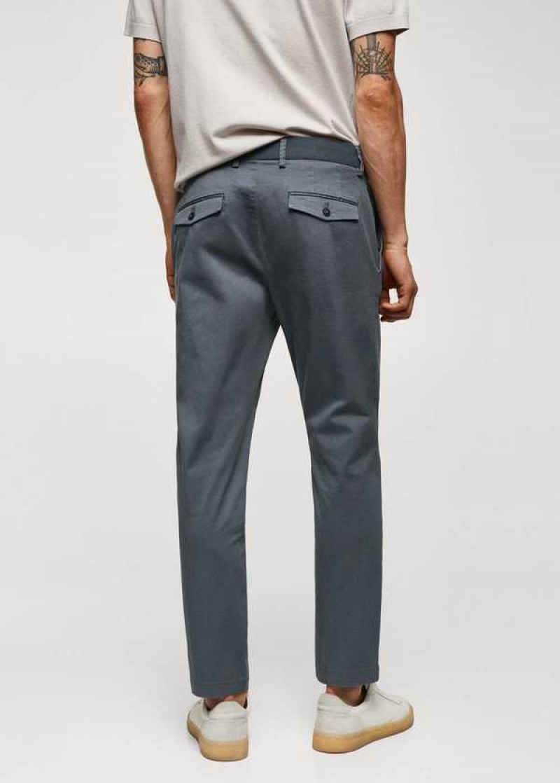 Mango Bavlněné Tapered Crop Pants | MNG-22360