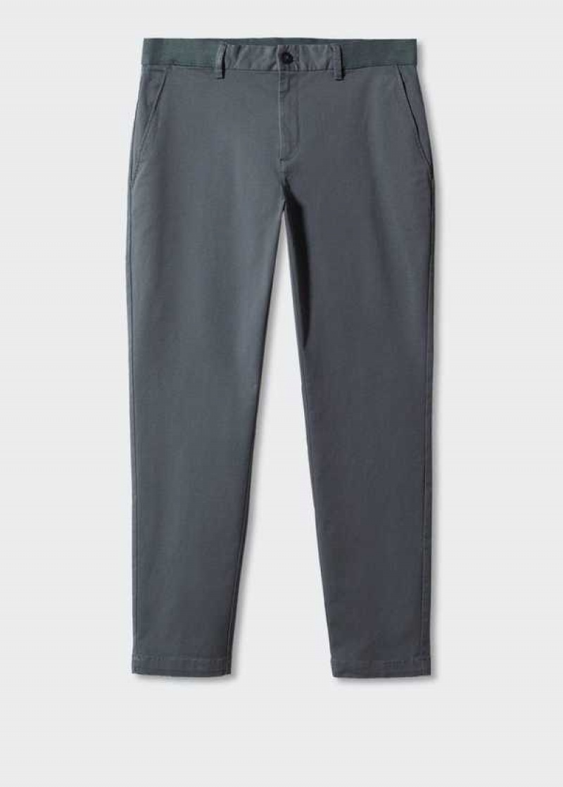 Mango Bavlněné Tapered Crop Pants | MNG-22360