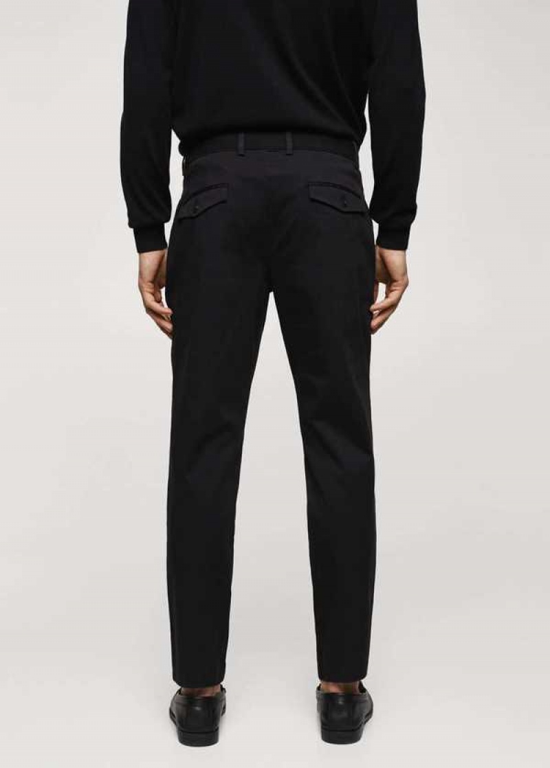 Mango Bavlněné Tapered Crop Pants | MNG-22507