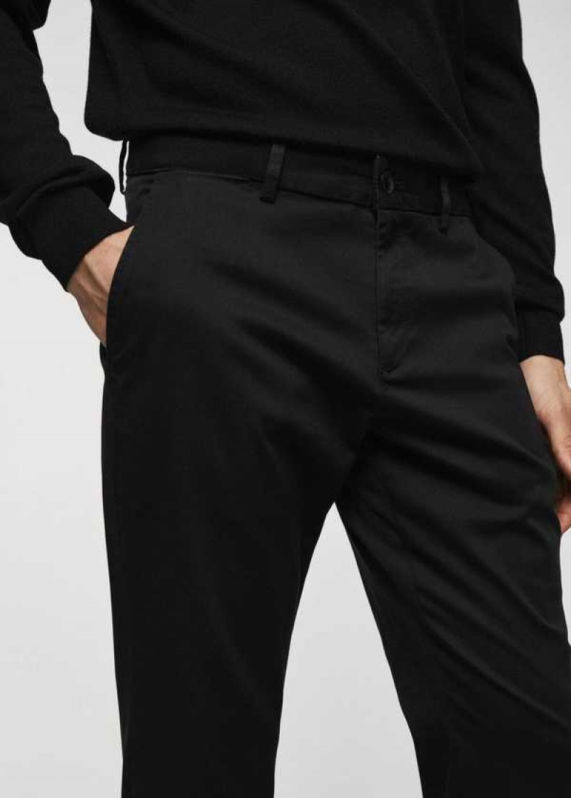 Mango Bavlněné Tapered Crop Pants | MNG-22507