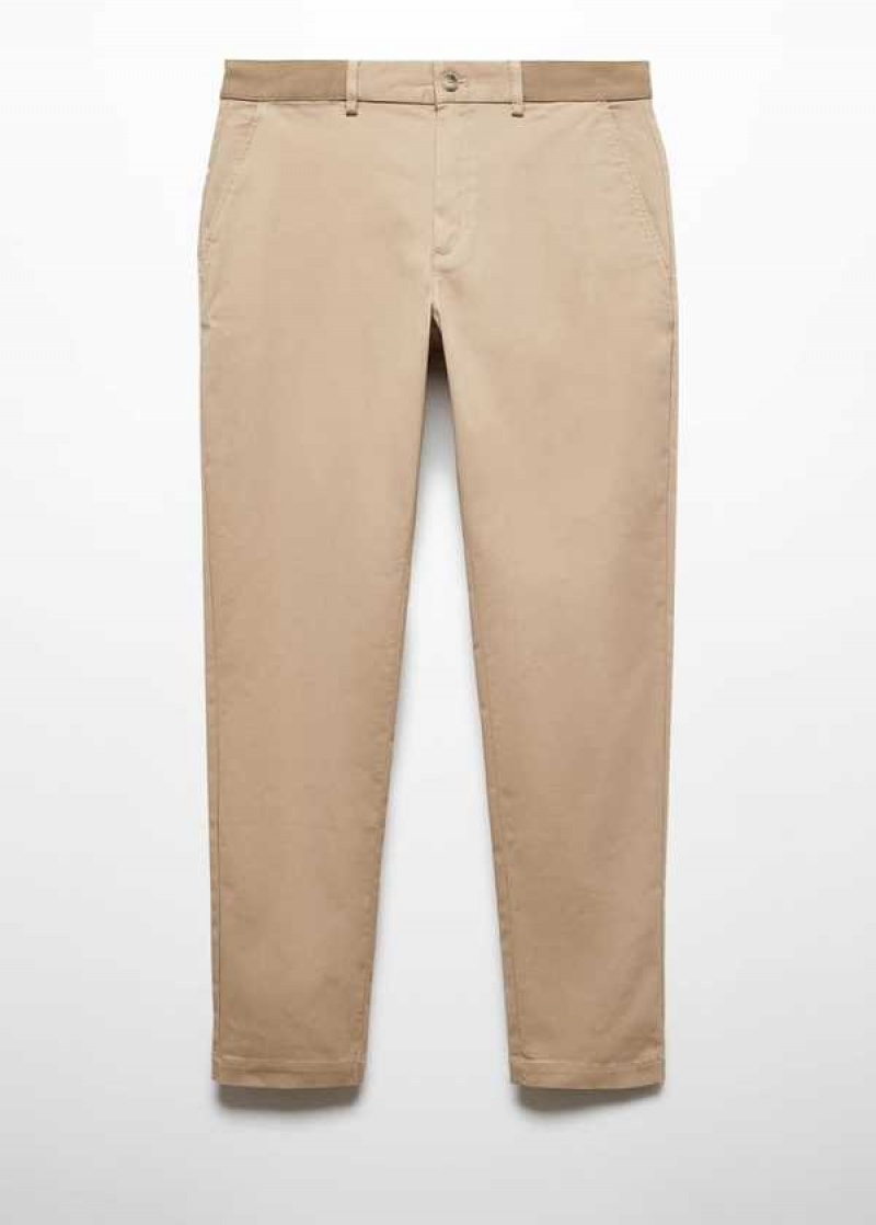 Mango Bavlněné Tapered Crop Pants | MNG-22517