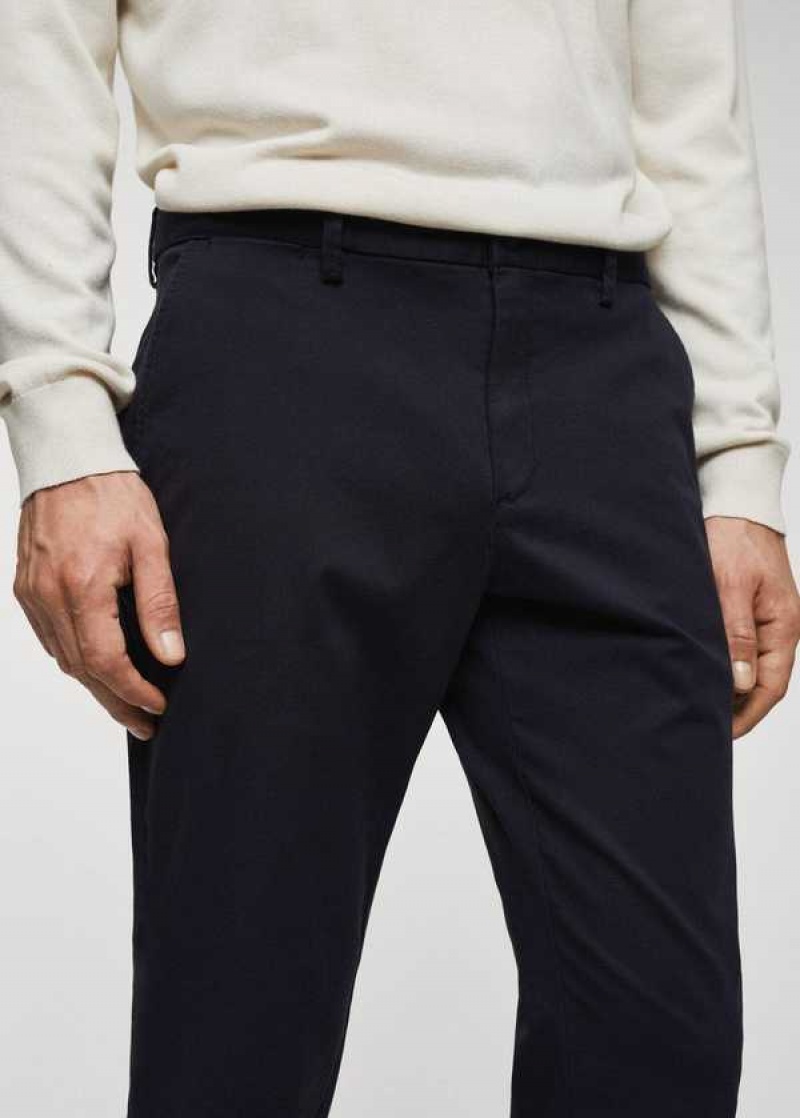 Mango Bavlněné Tapered Crop Pants | MNG-22515