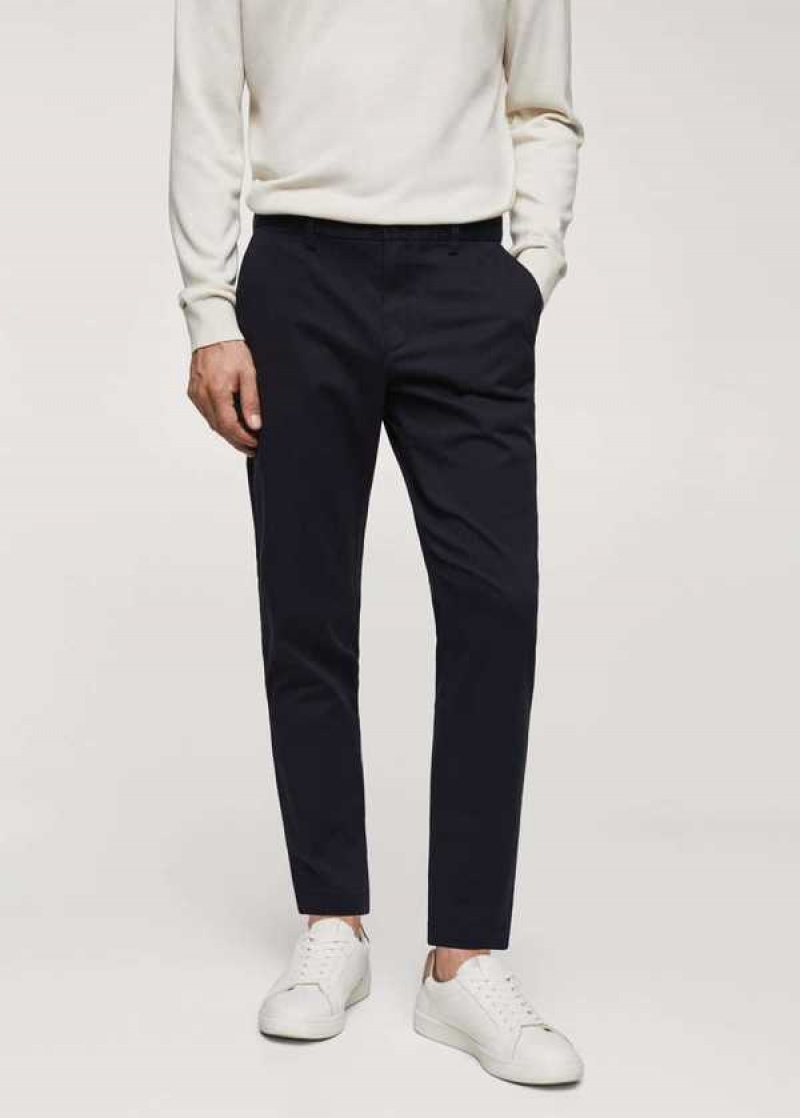 Mango Bavlněné Tapered Crop Pants | MNG-22515