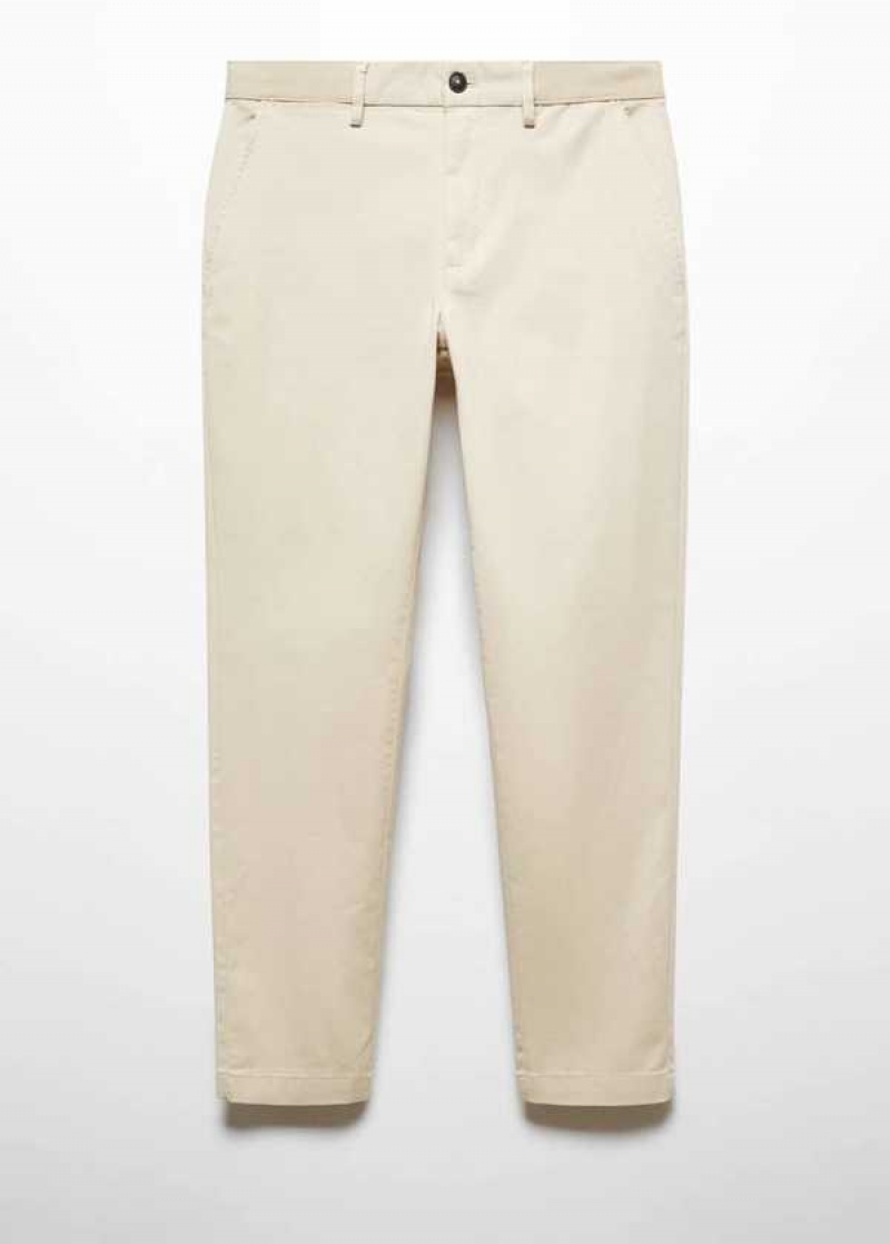 Mango Bavlněné Tapered Crop Pants | MNG-22514