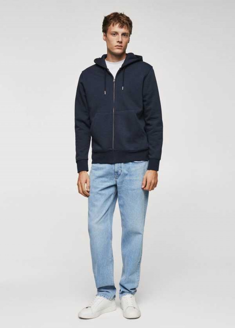 Mango Bavlněné Zip-up Hoodie | MNG-21855