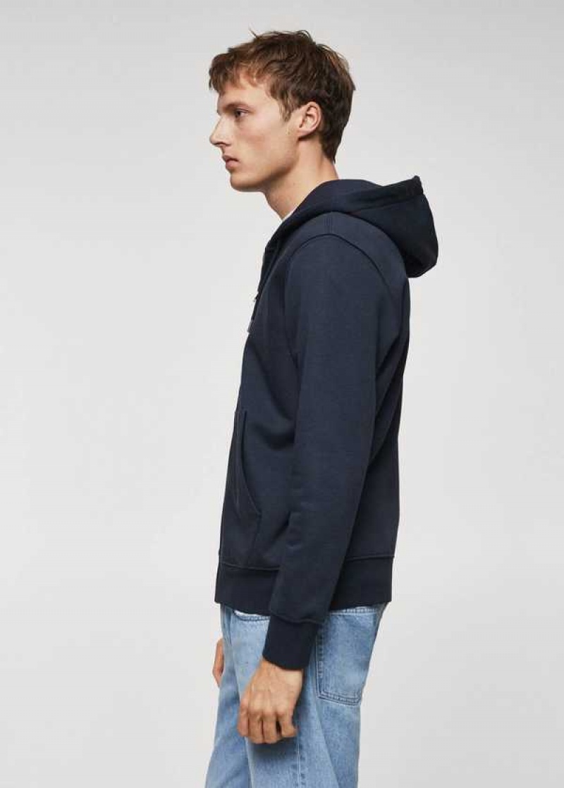 Mango Bavlněné Zip-up Hoodie | MNG-21855