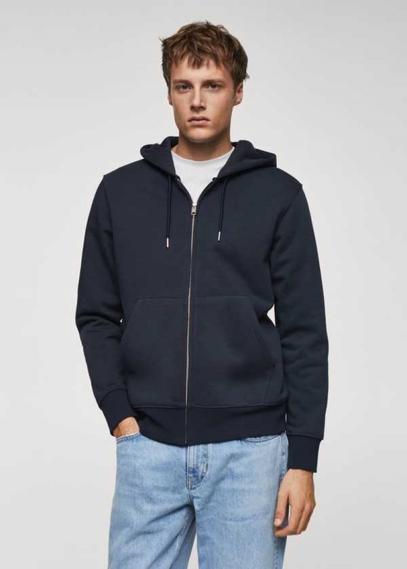 Mango Bavlněné Zip-up Hoodie | MNG-21855