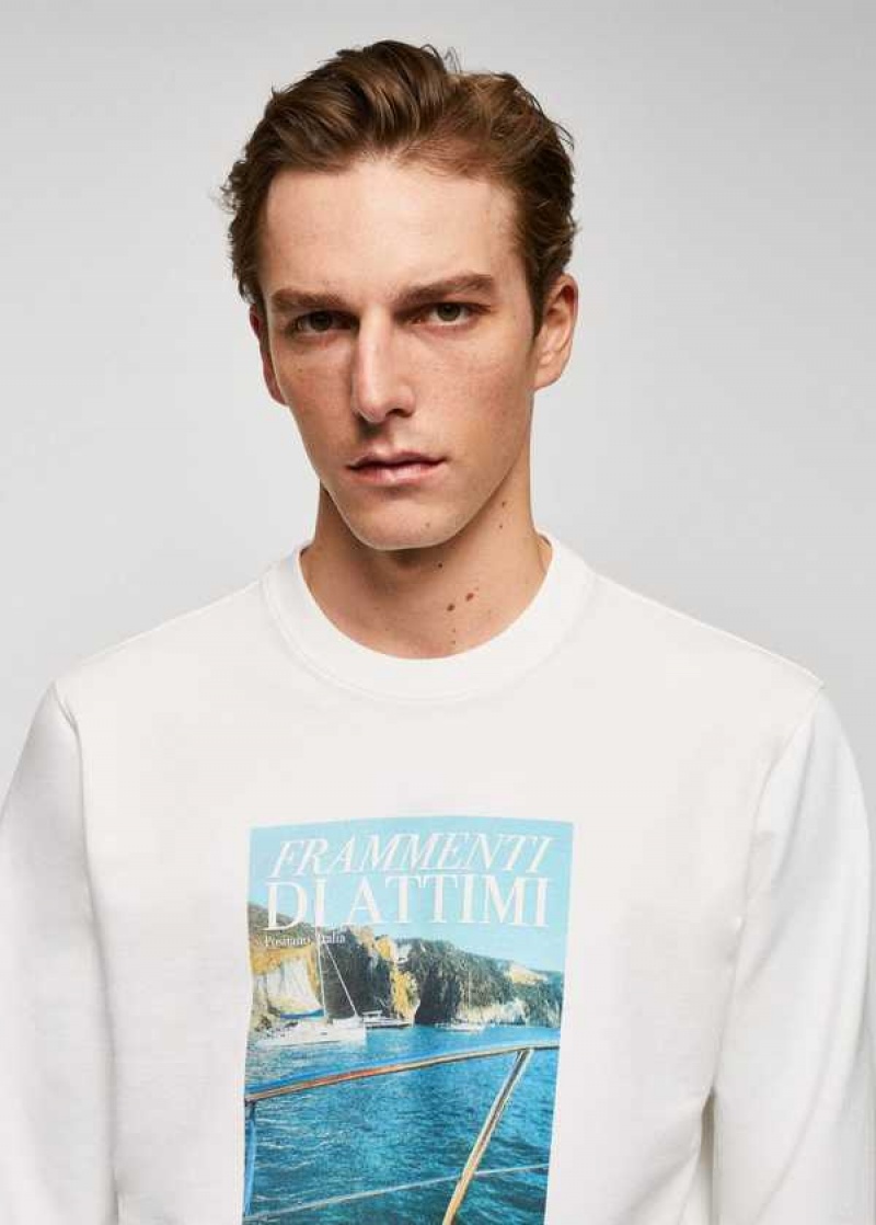 Mango Bavlněné-blend Printed Sweatshirt | MNG-21822