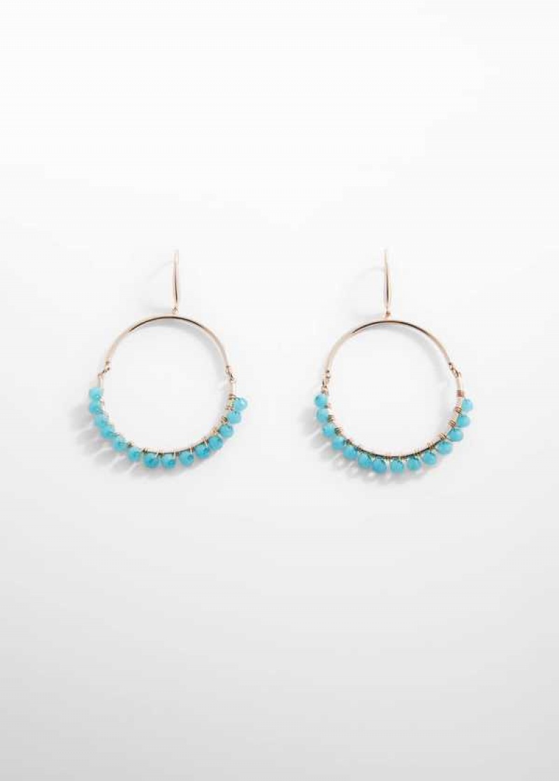 Mango Bead Loop Earrings | MNG-22792