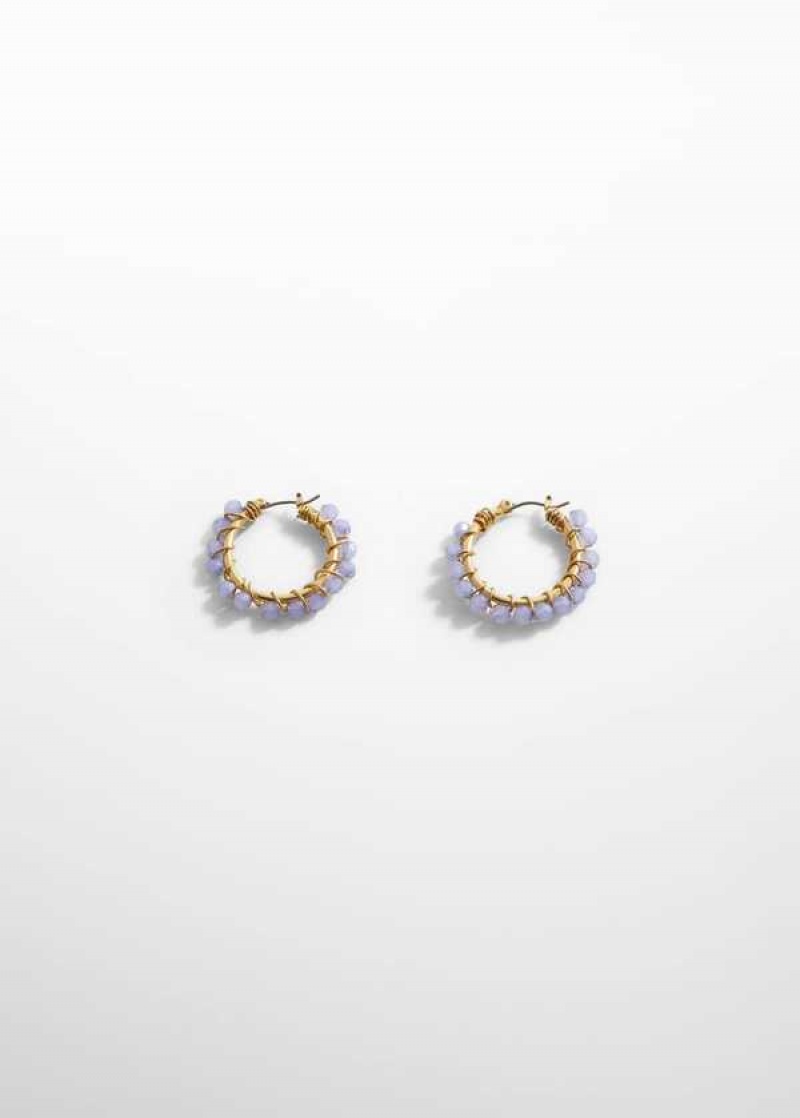 Mango Bead Loop Earrings | MNG-22822